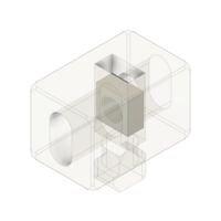 MODULAR SOLUTIONS ABS PART&lt;br&gt;SPACER BLOCK MODEL 45 CLEAR